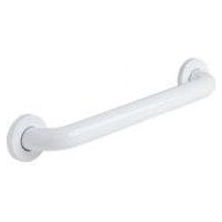 Polyester Painted Grab Bar, 12" L, Stainless Steel, Poly Painted WGB6YS12WH