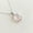 White, variant on Natural Rose Quartz Pendant, 14K Solid White Gold Quartz Pendant, January Birthstone, Prong Pendant, Christmas Present, Rose Quartz Jewelry