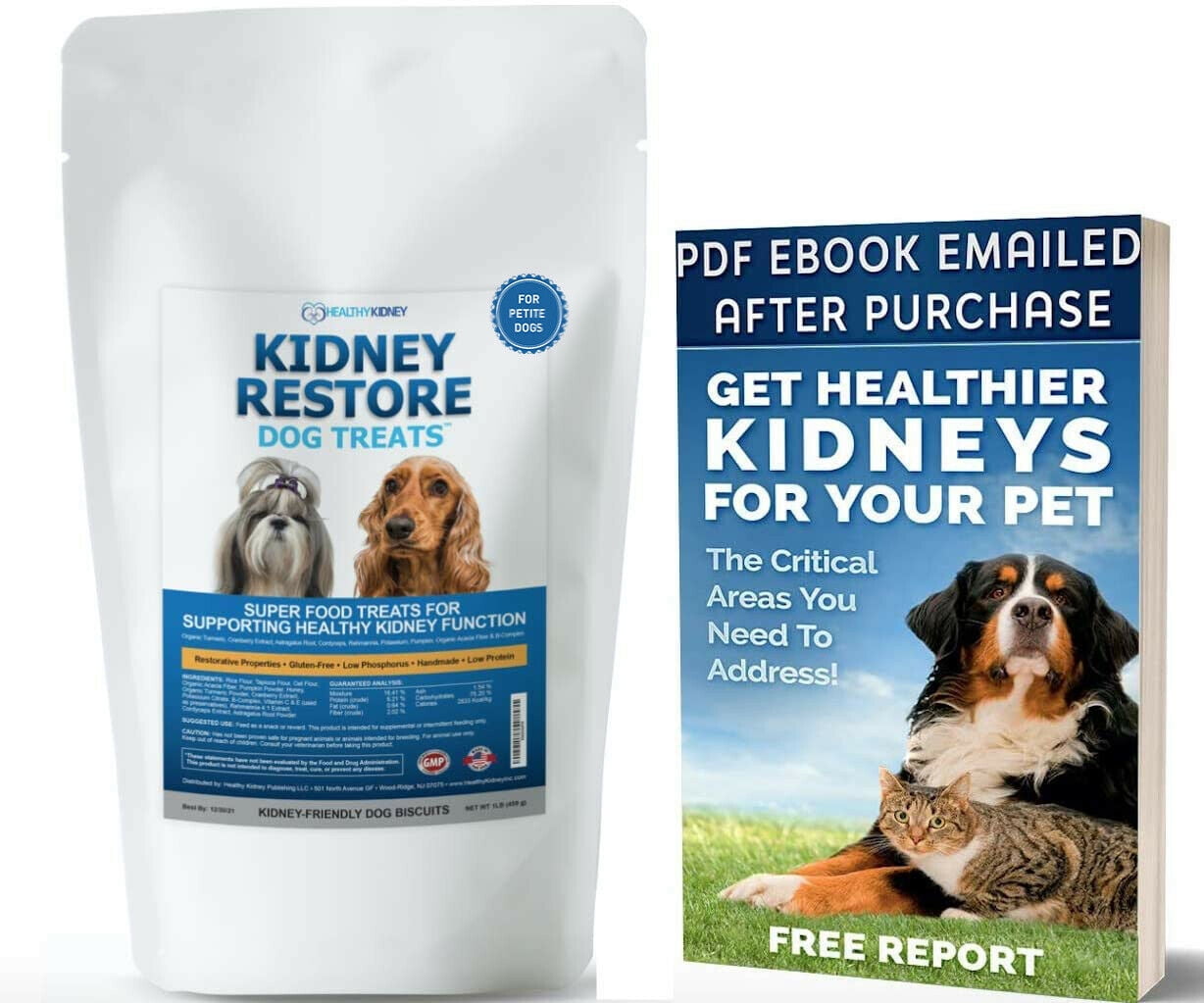Healthy Kidney Kidney Restore Dog Treat Supplements for Medium/Large