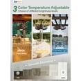 thumbnail image 5 of Zardon 20" Outdoor Ceiling Fan with Light and Remote Control, Waterproof Farmhouse Hanging Ceiling fans for Patio Gazebo Porch Pergola, 6 Speeds, APP Control, Brown, 5 of 8