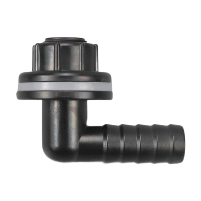 Conector de codo, boquilla de manguera, adaptador de juntas de manguera, accesorio eficiente, conector de drenaje para tanque de agua, pecera, barril Negro