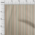 thumbnail image 2 of oneOone Georgette Viscose Orange Fabric Stripes Dress Material Fabric Print Fabric By The Yard 42 Inch Wide, 2 of 4