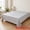Silver Gray 90"x102", variant on Unique Bargains Microfiber Gauze Bed Sheet Flat Sheet Bedding Royal Blue 66"x88"