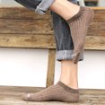 thumbnail image 5 of Calcetines cortos cómodos para hombre, protección del talón y elevación de orejas, color sólido, algodón, primavera y verano, 5 of 5