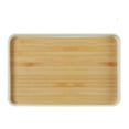 thumbnail image 1 of Bandeja de té de grano de madera, bandeja simple japonesa, almacenamiento de tazas de agua para hotel y hogar, 1 of 5