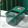 thumbnail image 1 of FESTFENDS Transparent Green Cereal Dispenser Made of Pet for Rice and Grain Storage, 1 of 8