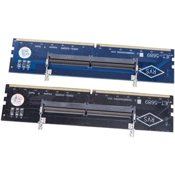 JET-5669 Adapter DDR5 Adapter Laptop DDR5 RAM Memory Tester U-DIMM to SO DDR5 Converters DDR5 Laptop SO-DIMM to Desktop DIMM (U-DIMM to SO DDR5)