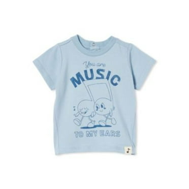 COTTON ON Baby Boys Jersey T-shirt Dusty Blue 18-24 months