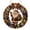 Santa Claus, variant on Guodhu Christmas Pearl Diamond Painting Kit with LED String Lights, 9.84 Inch DIY Acrylic Diamond Art Suncatcher Wreath with Pearl Beads and LED String Lights, Holiday Craft Gift(Reindeer)