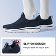 thumbnail image 4 of Sosenfer Men's Hands Free Slip On Walking Shoes Breathable Lightweight Running Sneakers, 4 of 10