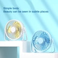 thumbnail image 4 of Máquina de la mesa de ventilador de escritorio pequeño Máquina de refrigeración de verano de silencio Equipo fresco exquisito con color brillante para el dormitorio de la oficina en casa con azul Noticed HA059982-03B, 4 of 6