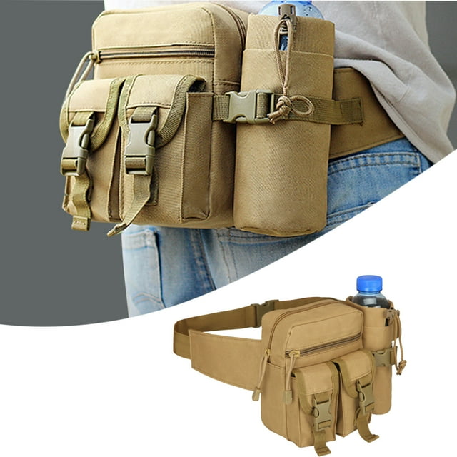 Liquidation d'Été! Sac Banane Multifonction, Sac de Ceinture pour la Randonnée et l'Escalade, Sac Banane avec Poche pour Bouteille pour Activités Extérieures