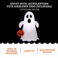 thumbnail image 5 of Ghost with Jack-o'-Lantern Tote Airblown Yard Inflatable, Multicolor, 3.5', Halloween by Way To Celebrate, 5 of 9
