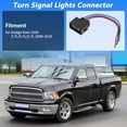 thumbnail image 2 of Conector de pigtail de socket de señal de giro No.55277414AA para Dodge para Ram 1500 2009-2010, conector de luces de señal de giro 2 piezas reemplaza No.68226719AA, 2 of 7