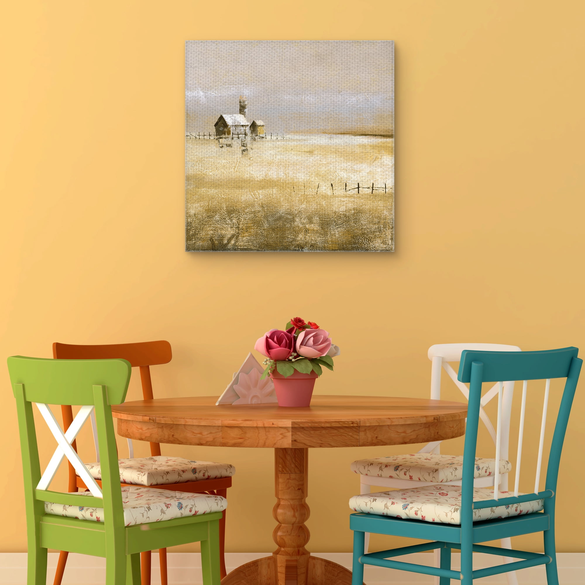 Masterpiece Art Gallery Alone Neutral by Gregory Garrett Canvas Art Print 24" x 24"