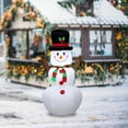 thumbnail image 3 of Peggybuy Inflatable Christmas Snowman Decor with LED Light for Xmas Garden Party Decor, 3 of 9