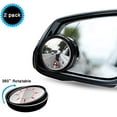 thumbnail image 1 of 2 PCS 360° Rotation Blind Spot Mirrors, HD Wide Angle with 3M Self-adhesive Blind Spot Mirrors Adjustable Angle Mirror Blind Spot Mirror(black)，JUN, 1 of 7