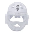 thumbnail image 3 of Casco de Karate, protección para la cabeza, cobertura completa para niños y adultos, casco de boxeo ligero, cubierta facial para agarre MMA Muay Thai Blanco L, 3 of 9