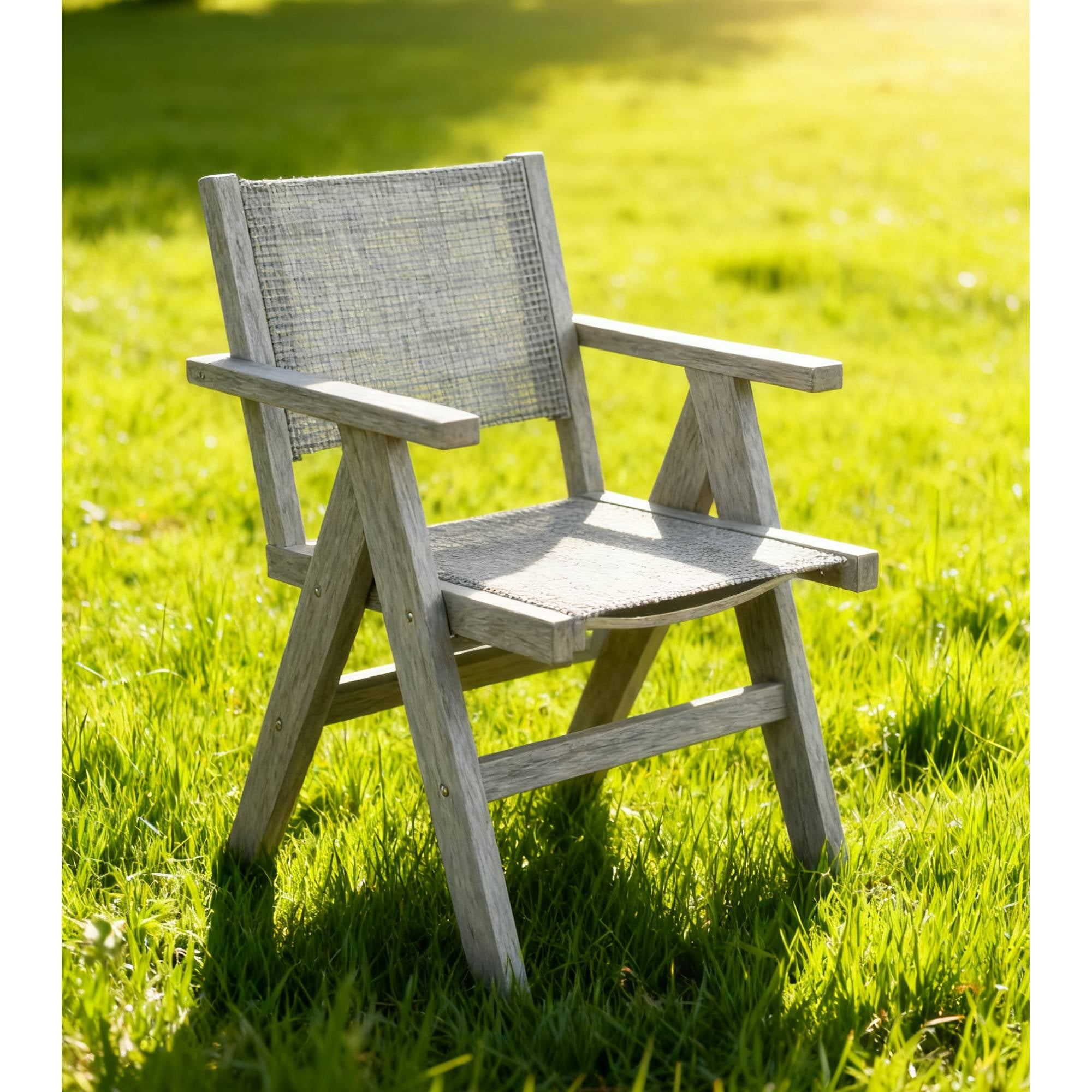 Stylish Outdoor Dining Chair, Comfortable Rest Chair for Yard Dinner Casual Outdoor Friend Gathering, Brown