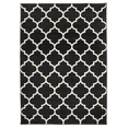 thumbnail image 1 of Bestkoko Moroccan Area Rug, Farmhouse Geometric Quatrefoil Cotton Woven Throw Rug Washable Welcome Mat Front Porch Entryway Doormat for Kitchen Laundry Room (6 x 9 ft, Black), 1 of 1