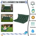 thumbnail image 5 of XXLYY Porch Swing Cushions, Waterproof Swing Replacement Cushions with Backrest and Ties, Garden Bench Seat Cushion, Outdoor Porch Patio Swing Non-Slip Chairs Pad, 5 of 8