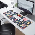 thumbnail image 2 of Long Mouse Pads for Desk,Pioneer Flower Floral Print Pattern Desk Mats on Top Of Desks, Desk Mouse Pad Extra Large with 3mm Non-Slip Base and Stitched Edge for Gaming,Office,Work,Home 31.5"x11.8", 2 of 6