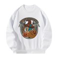 thumbnail image 2 of Sudadera para mujer Tops estampados trajes s moda Casual cuello redondo sudadera pulóver para desplazamientos en la calle Otoño Invierno , xxl, 2 of 7