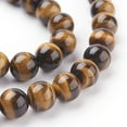 thumbnail image 3 of 1 strand Natural Tiger Eye Beads Strands Grade A Round Goldenrod 10mm, 3 of 3