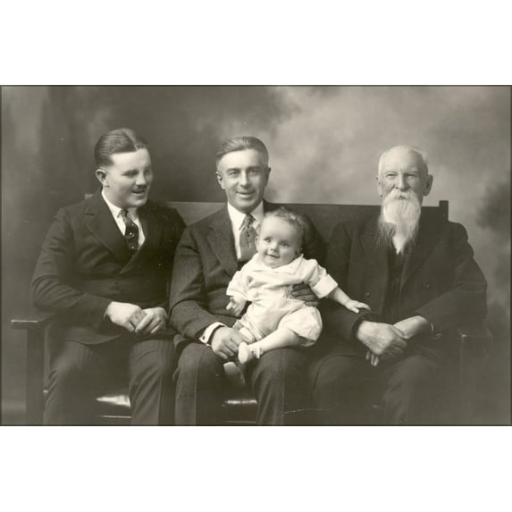 24"x36" Gallery Poster, Nelson Story Sr., Walter Story., T. Byron Story Malcom Story 1922