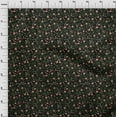 thumbnail image 4 of oneOone Cotton Silk Dark Rose Brown Fabric Florals Craft Projects Decor Fabric Printed By The Yard 42 Inch Wide, 4 of 4