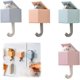 thumbnail image 1 of 4 piezas de ganchos de pared de animales lindos ganchos adhesivos creativos ganchos de gato ganchos adhesivos de animales retráctiles para perchero de niños decoración de pared sin drenar, 1 of 5