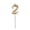 C, variant on Gold Number Candles, Loetky Gold Number Candles for Birthday Cake Decorations, Champagne Gold Digits 0-9 for Anniversary & Celebration Cakes