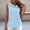 Light Blue, variant on Womens Sleeveless Collared Blouse Relaxed Fit Gray Cotton Polyester Blend Wrinkle Resistant Top,Size L