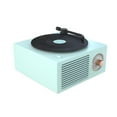 thumbnail image 2 of facefd Turntable Universal Multicolor Wireless Speaker Stereo Sound Box Charging Record Player Home Studio Desktop Hotel Shop Green, 2 of 4