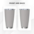 thumbnail image 3 of Bingfone Gary for 20 Oz Stainless Steel Travel Mug Double Wall Water Coffee Cup for Home,Office, Outdoor Works Great for Ice Drinks and Hot Beverage-Without Straw, 3 of 8