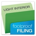 thumbnail image 3 of Pendaflex 152-BGR Two-Tone File Folders, Straight Cut, Top Tab, Letter, Green/Light Green, 100/Box, 3 of 6