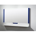 thumbnail image 3 of Bathroom Mirror Regia 55" Navy Blue and Matte White Modern Style, 3 of 5