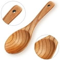 thumbnail image 2 of cucharas de madera de 21,5 cm, cuchara de madera para cocinar arroz, 2 of 5