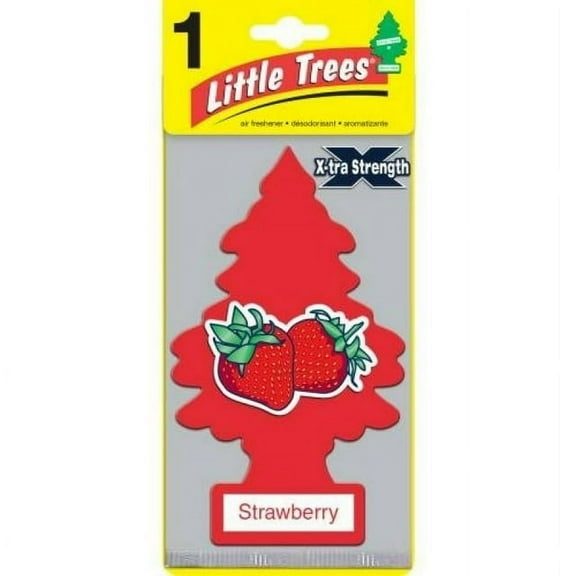 Car Freshener Little Trees Extra Strength Air Freshenes, Strawberry, 1 Ct