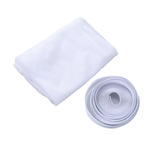 EeaseMX Mosquitera autoadhesiva para ventana (130 x 150 cm), color blanco