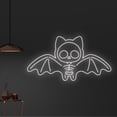 thumbnail image 2 of Handmadetneonsign Custom Bat Skeleton Neon Sign, Scary Skeletal Bat Neon Light, Bat Bone LED Light, 2 of 5