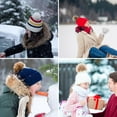 thumbnail image 2 of 20 Pcs Faux Fur Pom Poms for Hats - 4.5 Inch Fluffy DIY Knitting Hat Pompoms with Elastic Loop, Removable Crochet Crafts Accessories for Shoes Scarves Gloves Bags Keychains (10 Color-Dark), 2 of 7
