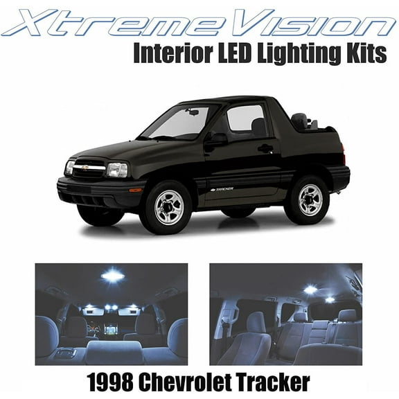 XtremeVision Interior LED for Chevrolet Tracker 1998 5 Pieces Cool White Interior LED Kit   Installation Tool