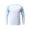 thumbnail image 3 of Youth Soccer Goalie Jersey Padded Goalie Shirt, Long Sleeve Soccer Goalie Shirt Training Football Uniform for Kids, 3 of 5