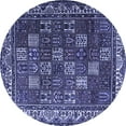 thumbnail image 1 of Ahgly Company Machine Washable Indoor Round Persian Blue Traditional Area Rugs, 8' Round, 1 of 4