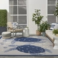 thumbnail image 4 of Nourison Aloha Indoor/Outdoor Navy Blue 7'10" x 10'6" Area Rug (8x11), 4 of 9