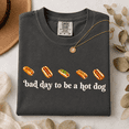 thumbnail image 4 of 4th Of July Comfort Colors Shirt, Bad Day To Be A Hot Dog Tee, Funny Cookout BBQ Summer Foodie Dad Husband Bestie Gift, Retro Groovy Hotdog Humor, 4 of 6
