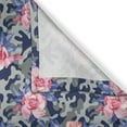 thumbnail image 3 of Ambesonne Victorian Kitchen Curtains, Pink Roses Retro Camo, 55"x39", Violet Blue Sage Green, 3 of 3