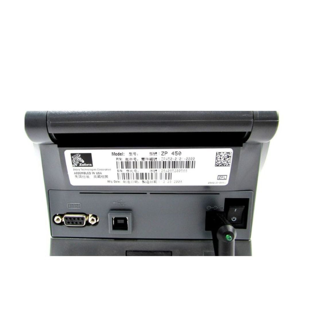 ZEBRA ZP 450 Label Thermal Bar Code Monochrome Printer ZP450-0501-0006A  (Refurbished)