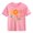 Pink, variant on XXWXYD School Season Girl Tops Girls and Boys Casual Short Sleeved T Shirt 100 Days Of School Opening 100 Days Anniversary Personality Loose Short Sleeved (3-4 Years,AG)